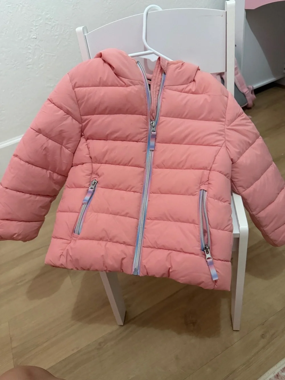 Kids Pink Quilted Jacket with Filling